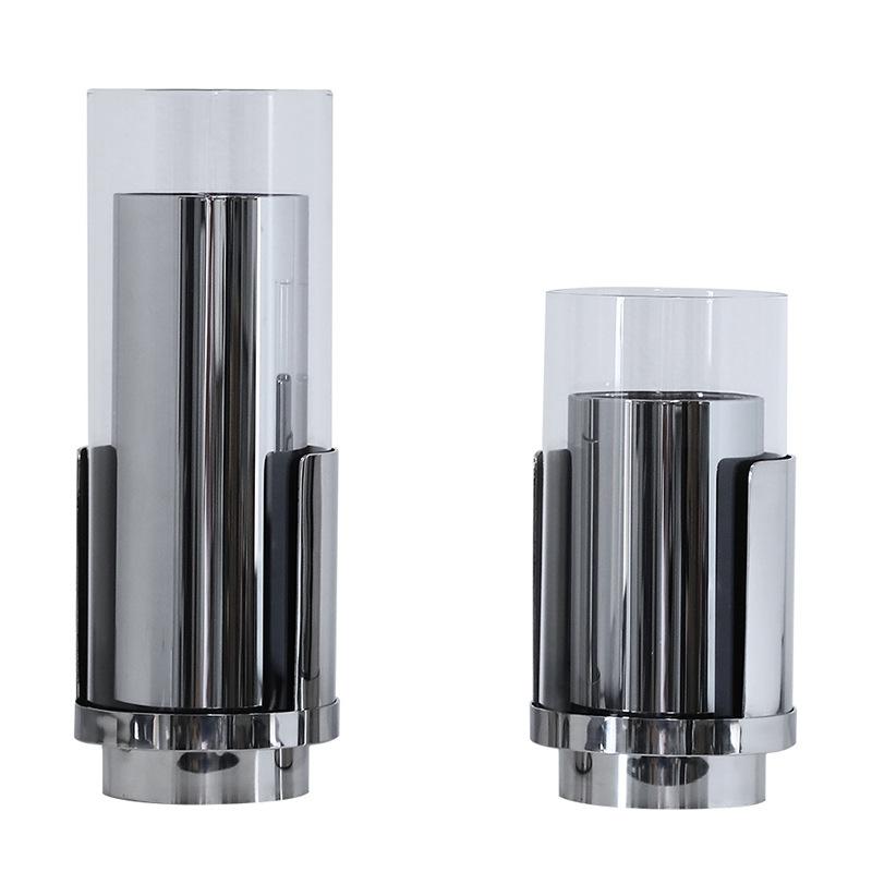 Simple Modern Glass Vase, Light Luxury Ornaments, Creative Home Bouquets, Flower Arrangements, Sample Room Metal Decorations