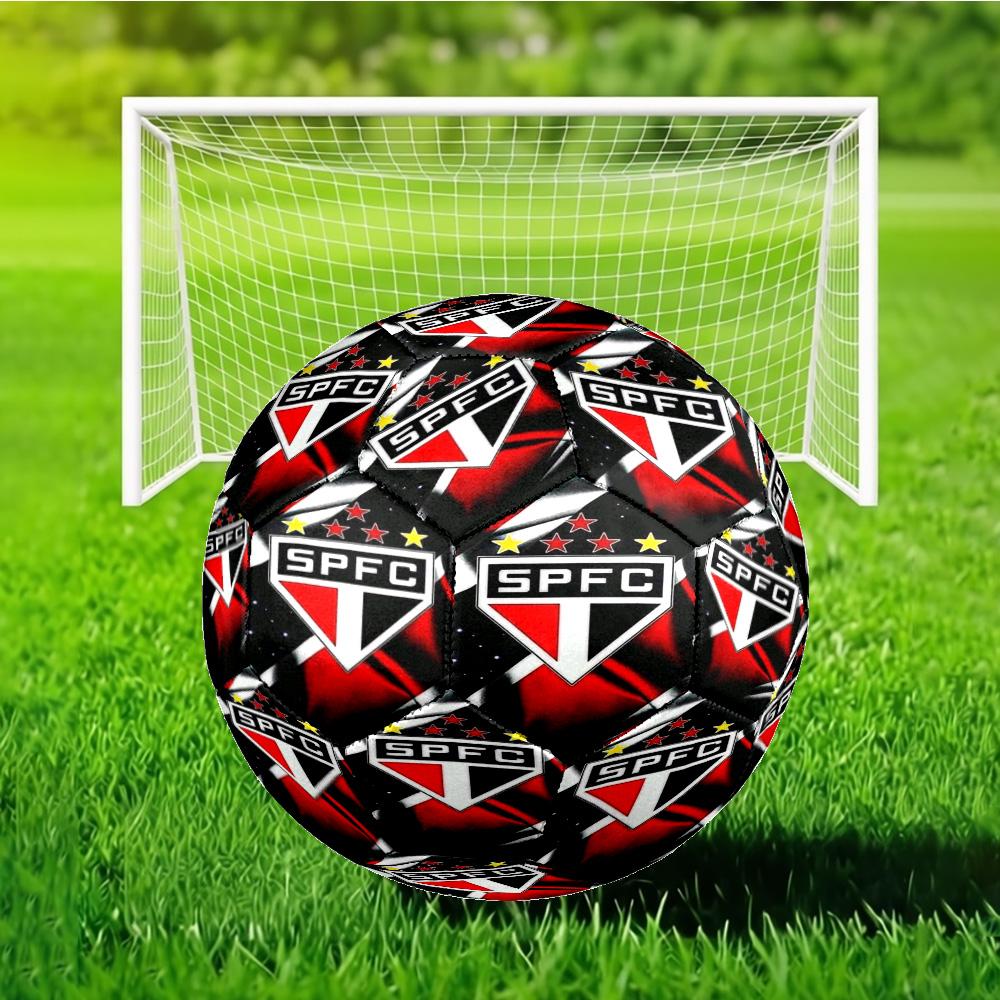 Spfc Team Crest Design Printed Size 5 Soccer Ball - Durable, Machine-stitched, Soft and Comfortable, Suitable for Training and Matches Gift