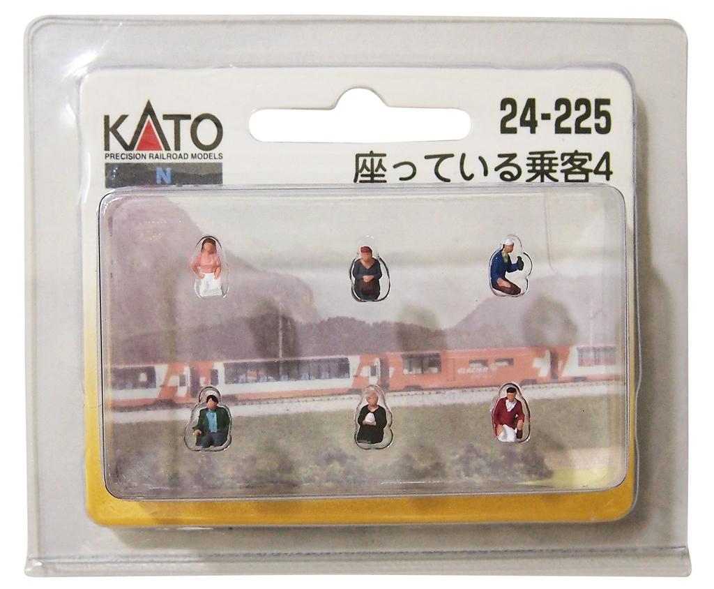 KATO N Gauge Sitting Passenger 4 Diorama Supplies 24-225