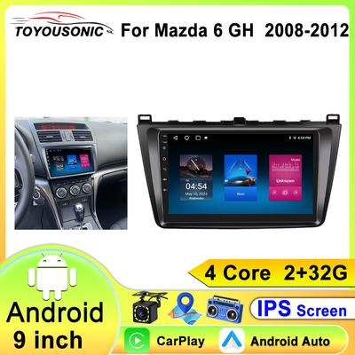Android 13 Carplay LTE for Mazda 6 2007 2008 2009 2010 2011 2012 Car Radio with BOSE Multimedia Player 2 Din Stereo GPS Audio
