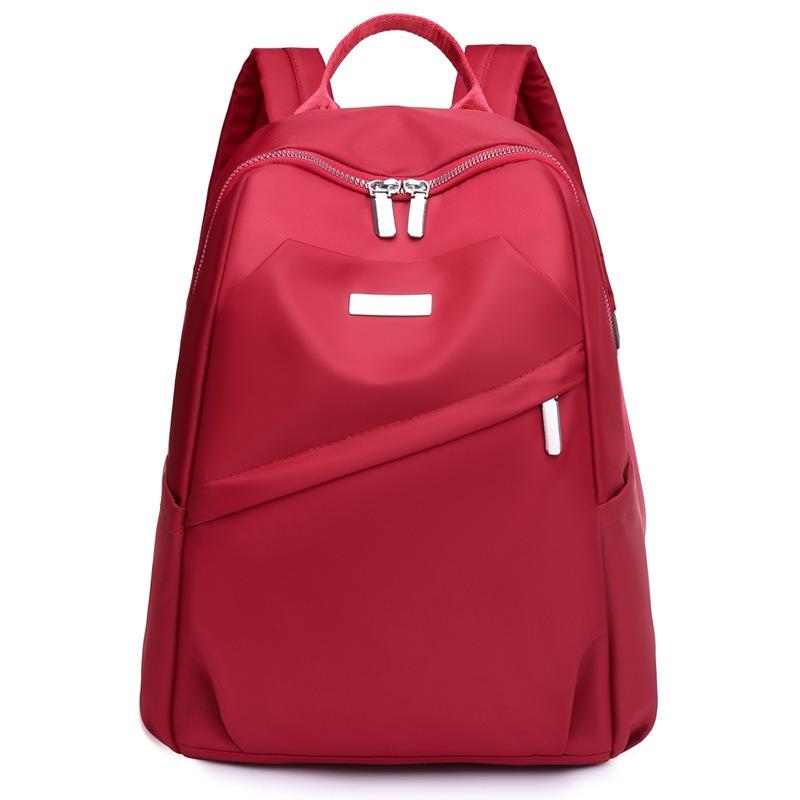 New Backpack Oxford Cloth Large-capacity Women's Bag Simple Leisure Travel Bag Student Schoolbag Niche Design