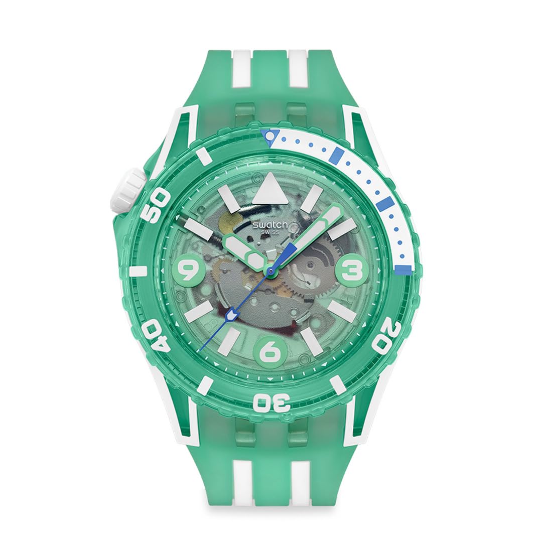 SCUBAQUA MEDUSAE SSCU09L100 Унисекс Взрослые Зеленый [Swatch] Часы, зелёный