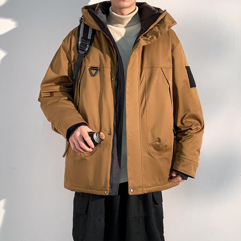 

Three-proof Cotton-padded Clothes, Hooded Graphene In Autumn and Winter, Anti-splashing Cotton-padded Clothes, Tooling, Warm Cotton-padded Clothes S