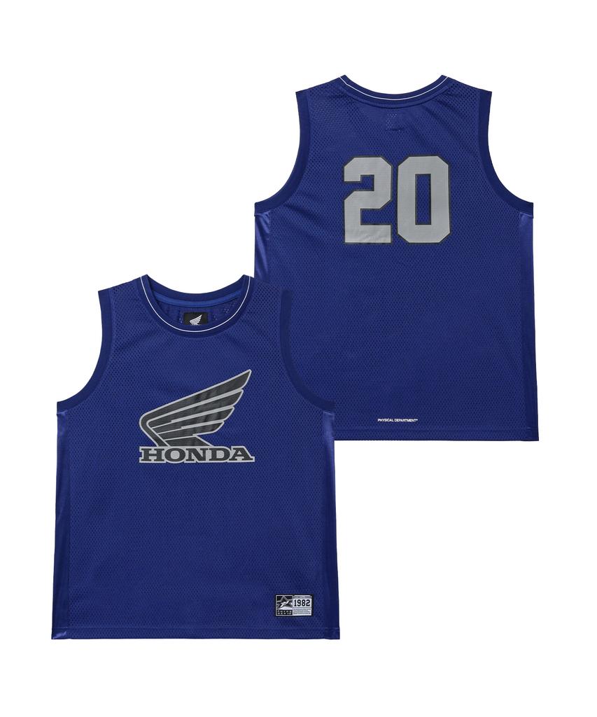 PHYPS MOTORCYCLE Mesh 3M Logo Wing Sleeveless Navy