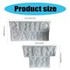 Merry Christmas Lettering Hanging Pendant Silicone Molds Merry Christmas Lettering Silicone Molds for Epoxy Resin