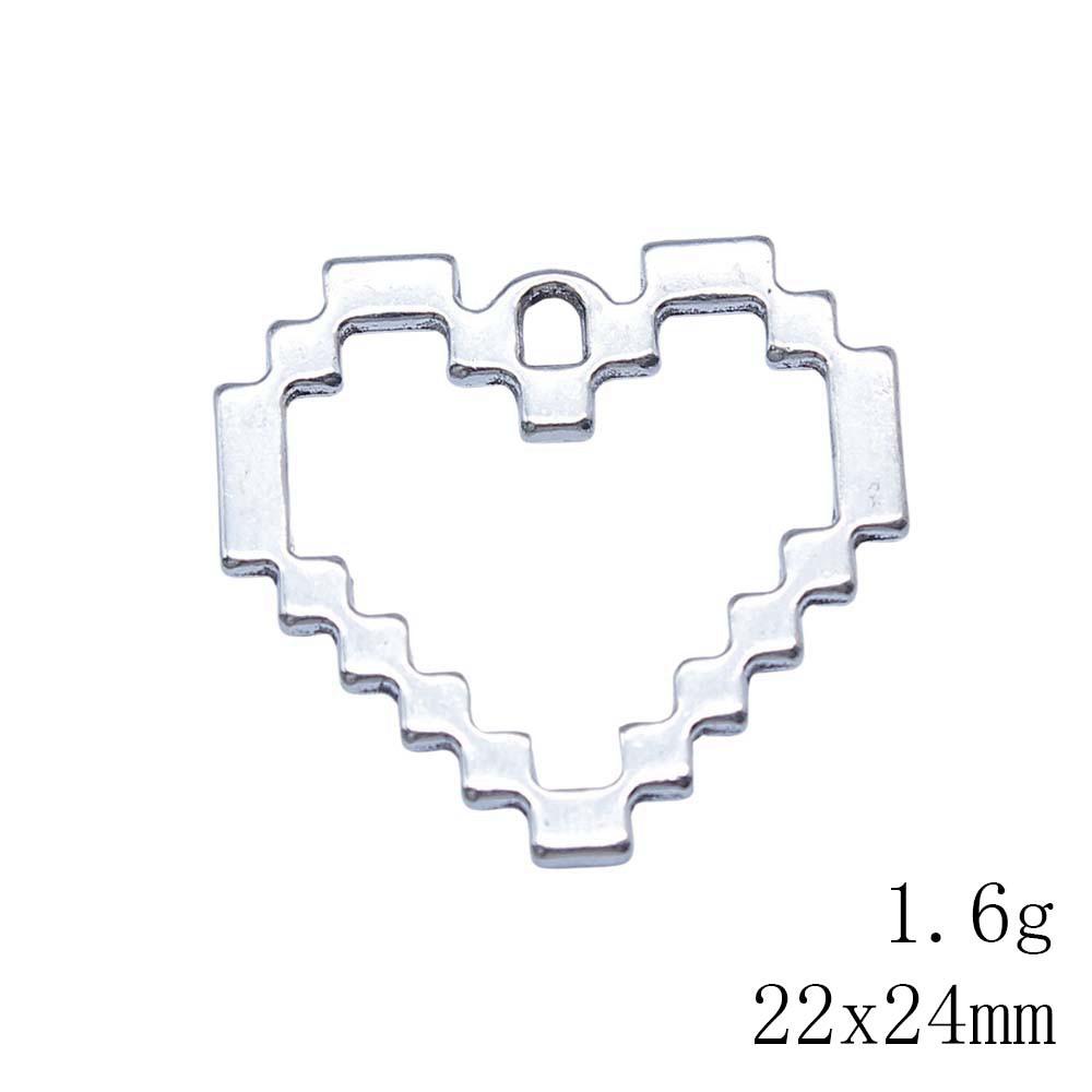 Back To School Charm Bracelet Hollow Peach Heart Charms Pendant Ornaments For Home Male Pendant