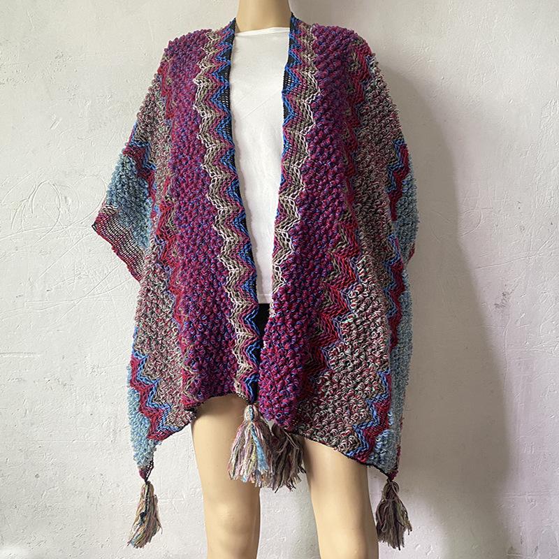Ethnic Shawl Cape for Travel - Women's Tibetan, Xinjiang, Qinghai, Yunnan Cloak Scarf 