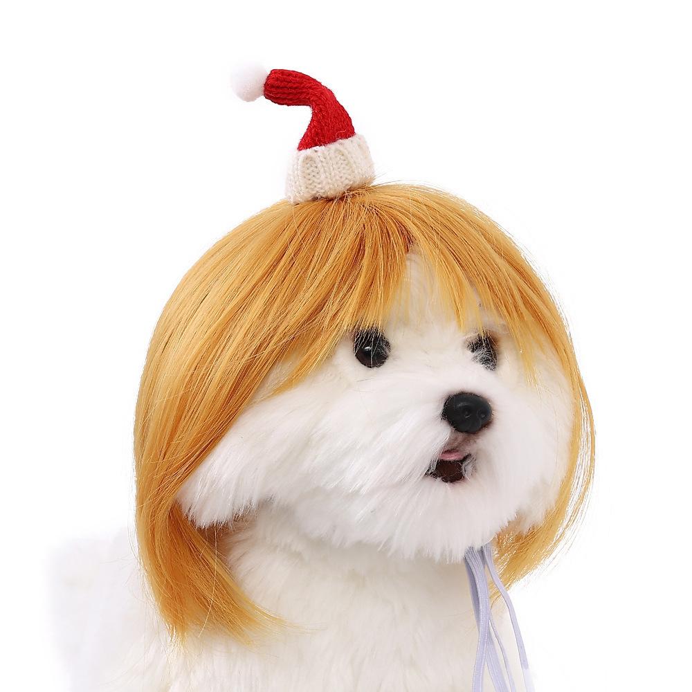 Pet Quality Premium Wig For Dogs And Cats In Trendy Bob Cut For Seasonal Celebrations
