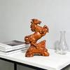Wood Horse Statues Positive Energy Good Luck Showpiece Collectible Figurines Animal Sculptures for Home Office Decors