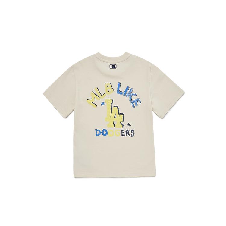 New MLB LIKE T Shirt Light Beige Kids' 7ATSL0123-07BGL