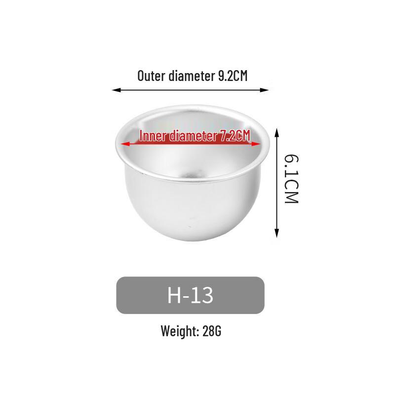 MDNG Deep Semicircle Dessert & Cake Baking Molds (Set of 3)