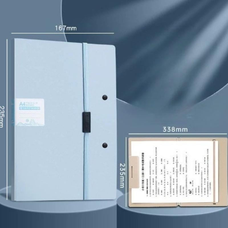 1 Foldable File Holder with Dual-Way Shoulder Strap Document Organizer for OfficeSchool Travel Use - Portatile Briefcase синий 1790₽