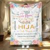 Room Decor Modern Style Letter Print SoftFlannel Blanket1 Count Classic Floral PatternDurable Nap Throw for Home & Office Warm