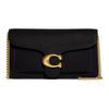 Corrente 20 Cor Sólida Fecho de Pressão Corrente Couro Pebble Bolsa de Ombro Transversal Clutch Bolsas Pequenas Femininas Preto CE772-B4BK