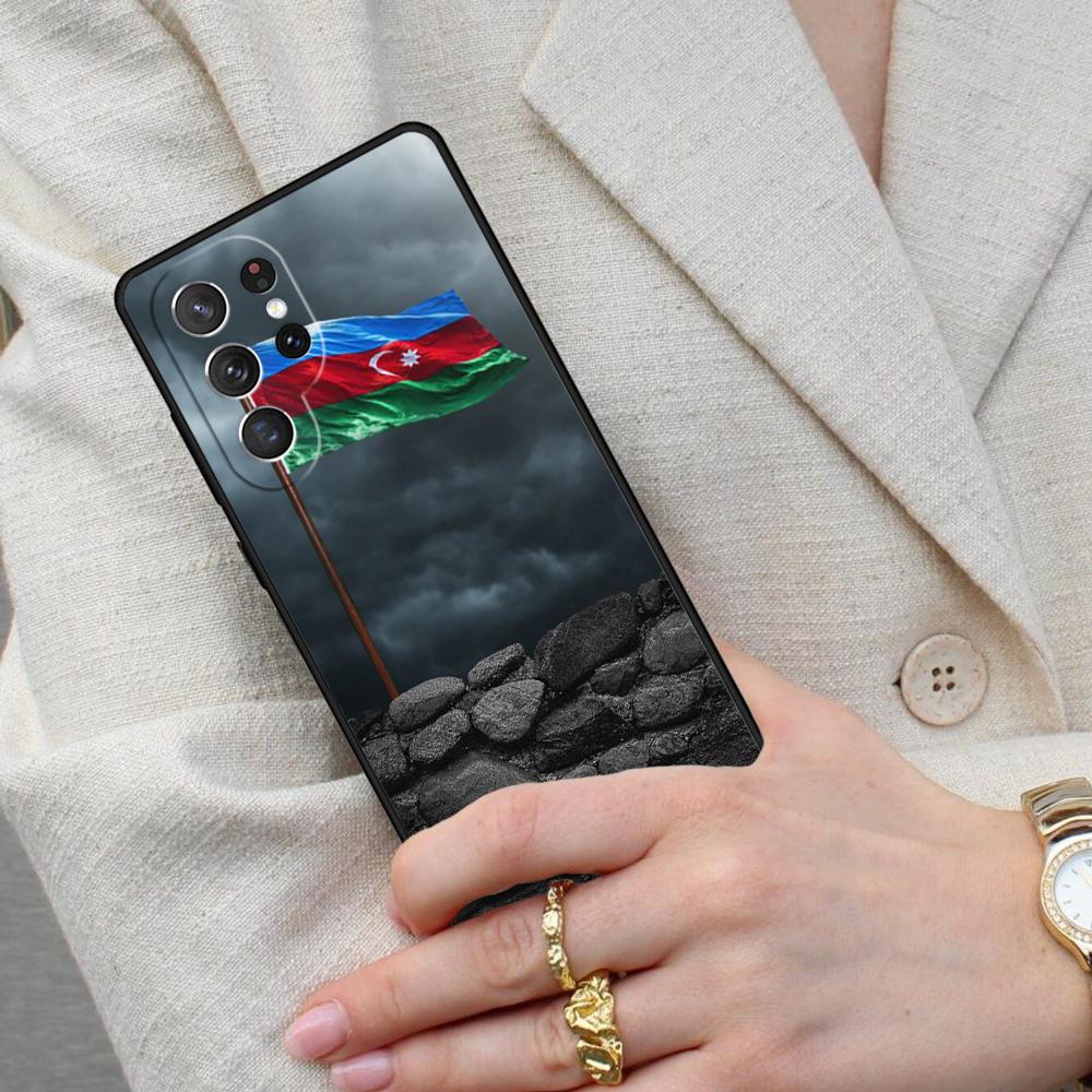 Azerbaijan Flag Cell Phone Case for Samsung Galaxy S26 Ultra S25 S24 S23 S22 S21 S20 Note10 Cover