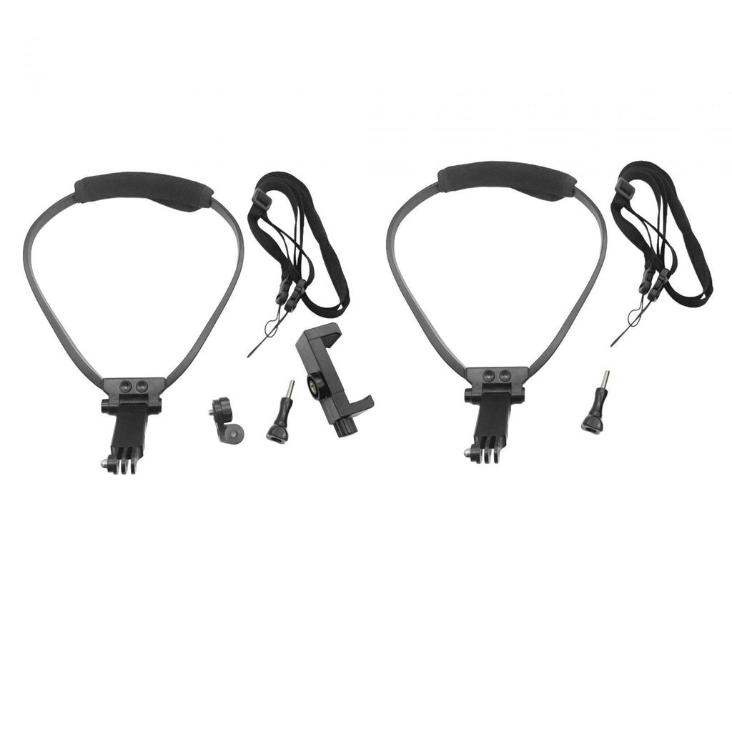 Neck Holder for Action Camera, Hands-Free Mount with Straps for Video