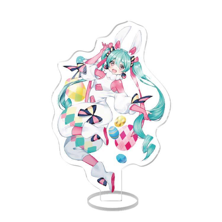 Anime Acrylic Stand Double Sided Artwork  Hatsune Miku Sakura Miku School Campus Figure Merchandise Otaku Collection