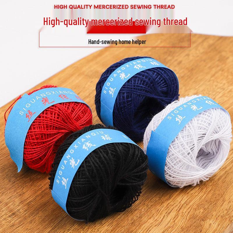 Premium mercerisiertes mehrfarbiges Baumwollgarn zum Quilten und Ausbessern - Extra dick und strapazierfähig