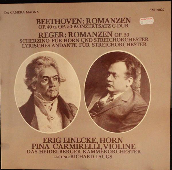 

LP Record LUDWIG VAN BEETHOVEN MAX REGER Romanzen Romanzen Op. 50 SM91027 Da Camera Magna Germany Classical Used