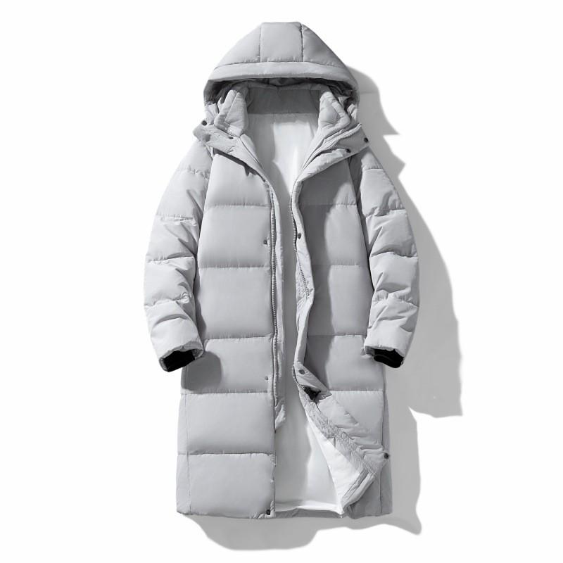 Long Warm Winter Down Jacket Men Women Hooded Thick Puffer Coat With 90% White Duck Plus Size Available