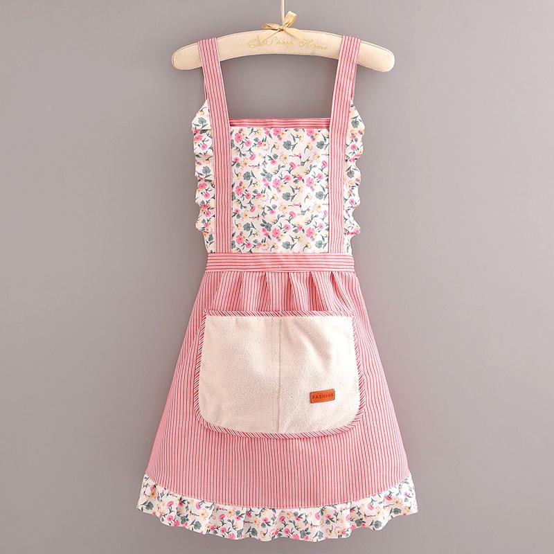 Women's Long Sleeve Canvas Apron - Breathable, Stain & Wear-Resistant Cooking Coveralls for Home Kitchen