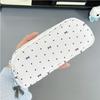 Portable Cute Bow Pencil Case Polka Dot Aesthetic Stationery Pouch for College Students Travel Use