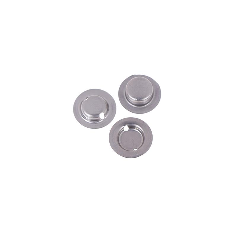 100pcs/lot 18650 Battery Flat Head To Change The Tip Cap 18650 Lithium Battery Positive Spot Welding Tip Cap Battery Accessories