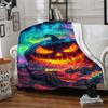1pc Pumpkin Halloween Blanket, Lightweight Flannel Throw Blanket for Sofa, Bed, Travel, Camping, Living Room, Office, Couch, Chair, and Bed