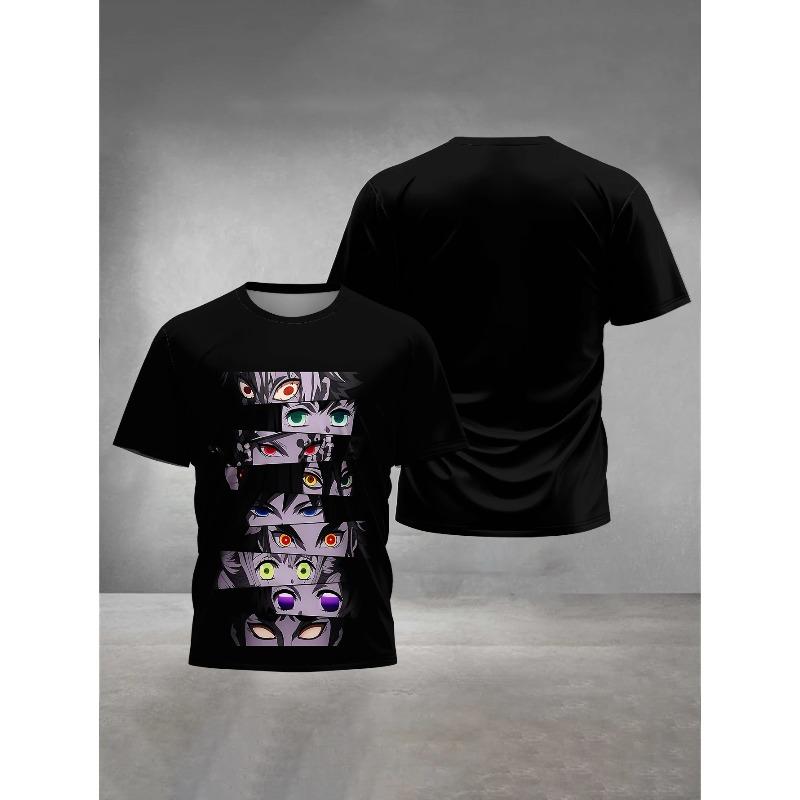 HOT Anime Creative Colorful Pattern Printing Comfortable Soft Kids T-shirt Boy Girl Loose Fashionable Versatile T-Shirt