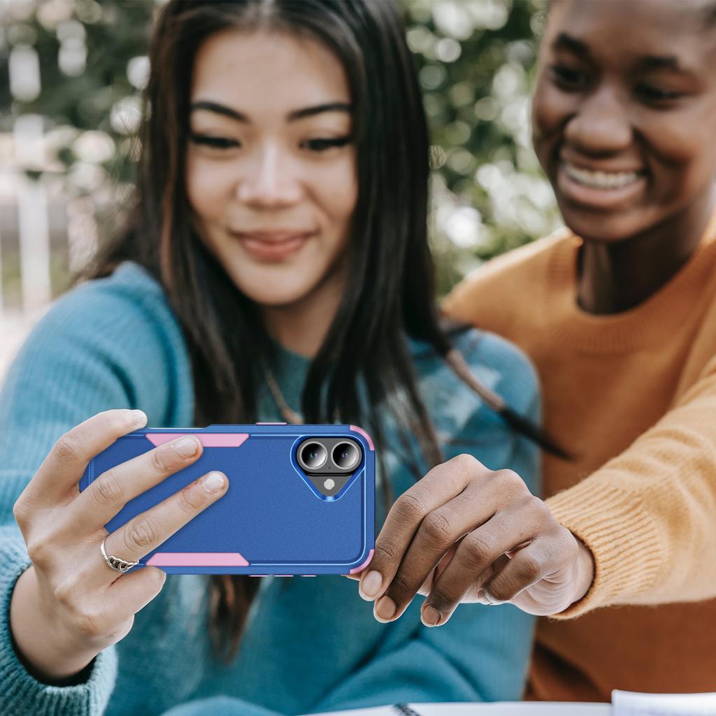 For iPhone 17 Case 3 in 1 Shockproof TPU PC Phone Cover