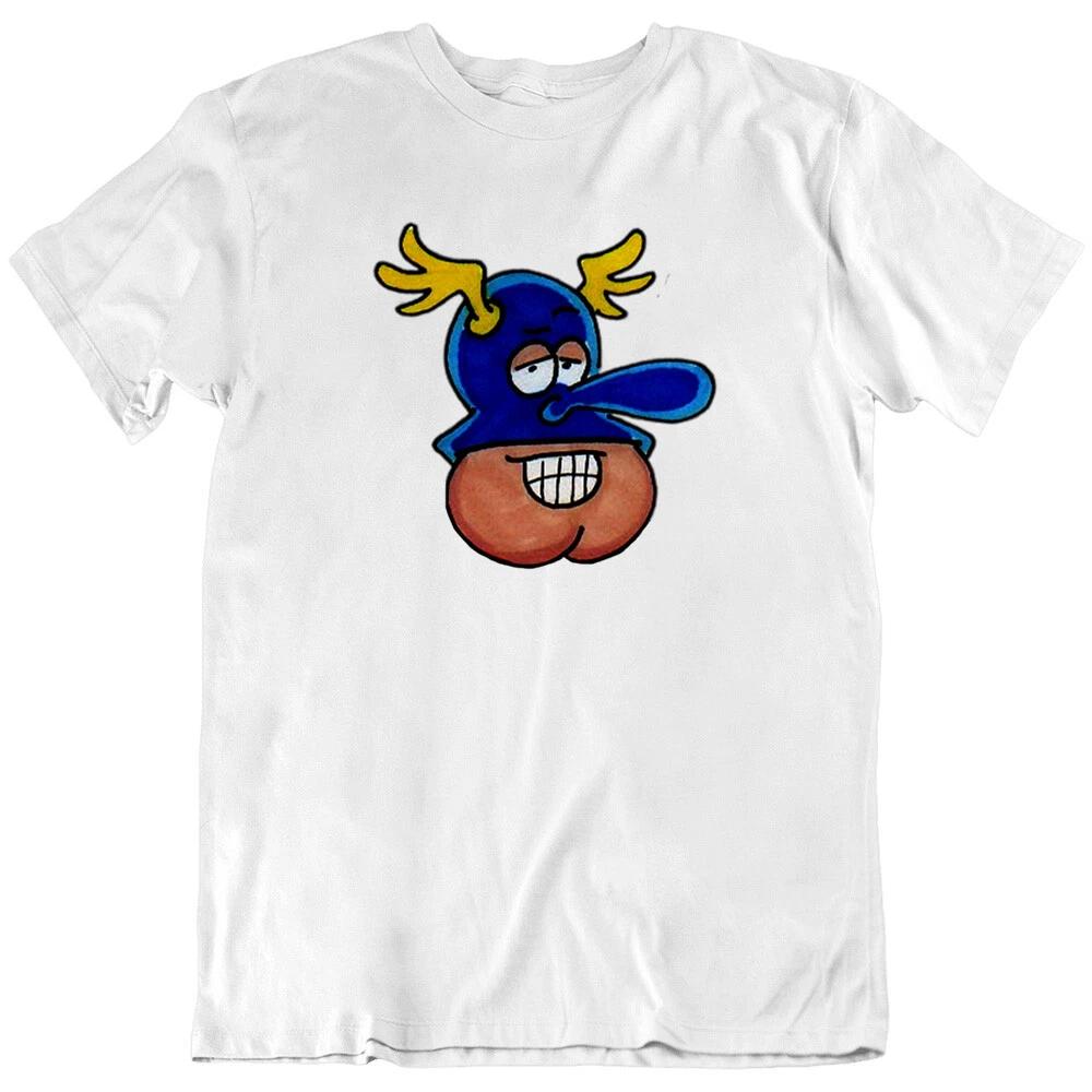 Captain Klutz, Cartoon Retro 70 s MED Face Funny Adventures T Shirt Tee Gift New M