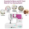 7.2W Mini Electric 12 Stitches Sewing Machine Household Multifunction Double Thread And Speed Free-Arm Crafting Mending W/ LED Light