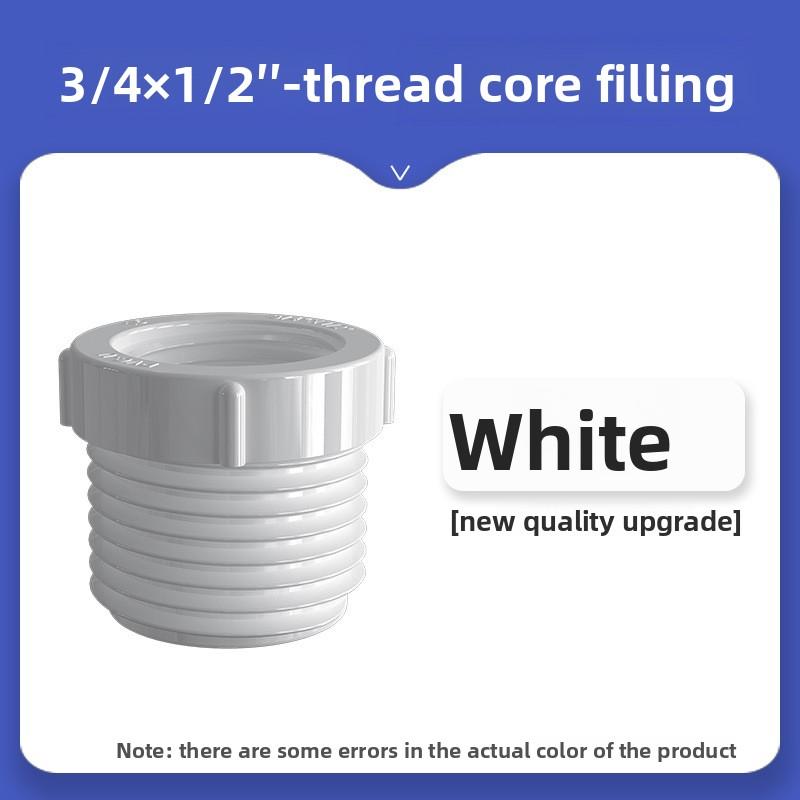 1 PZ 1/2" 3/4" 1" Filettatura Maschio Femmina Riduttore PVC Raccordo Connettore Tubo Acqua Giardino Adattatore Irrigazione Giardino Boccola Connettore