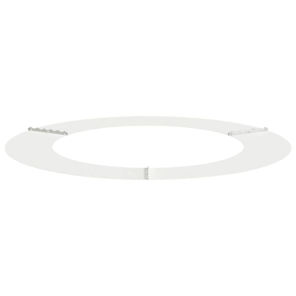 Tree Ring Suitable for Flat Tree Trunk White Ø60 90 Cm Steel