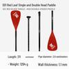 KOETSU Surf Paddleboard Dual-Use Aluminum Paddle: Single/Double Head Kayak & Paddleboard Paddle