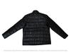 Stylish Men's Genuine Lambskin Leather Jacket Puffer Black Full Quilted Zipper