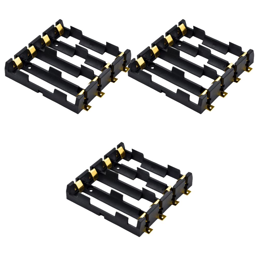 1-5 Stück 18650 SMT Batteriehalter 18650 SMD Batteriebox mit Bronzestiften Wiederaufladbarer Batteriehalter Clip Aufbewahrungskoffer Powerbank
