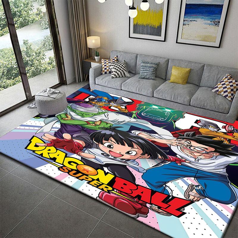 Dragon Ball Cozy Bedroom Comfort Floor Carpetanime Soft Washable Cartoon Floor Carpet
