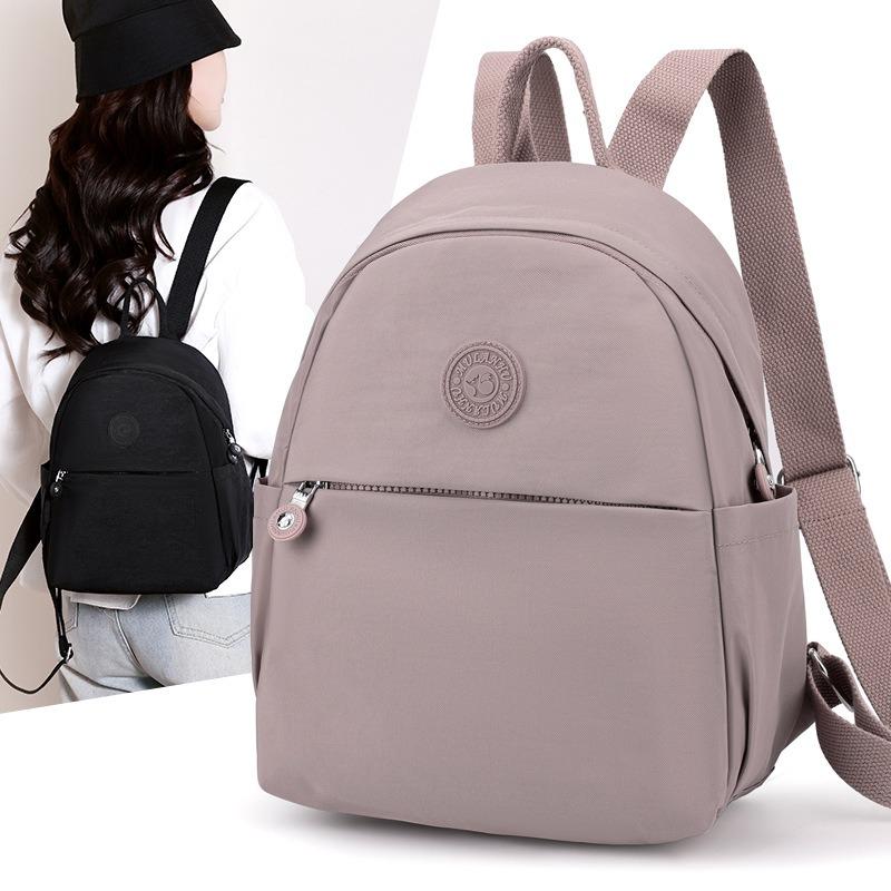 New Trendy Art Outdoor Travel Backpack Solid Color Simple Fashion Medium Mom Backpack Casual Women's Backpack