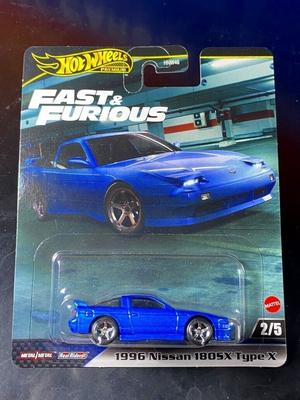Hot Wheels Fast Furious 1996 Nissan 180SX Type X & (Real Riders)