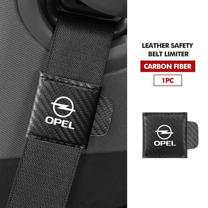 Car Seat Belt Square Limiter Suede Cushion Pad Fixed Clip For Opel Astra H G J Insignia Corsa Zafira Meriva Mokka
