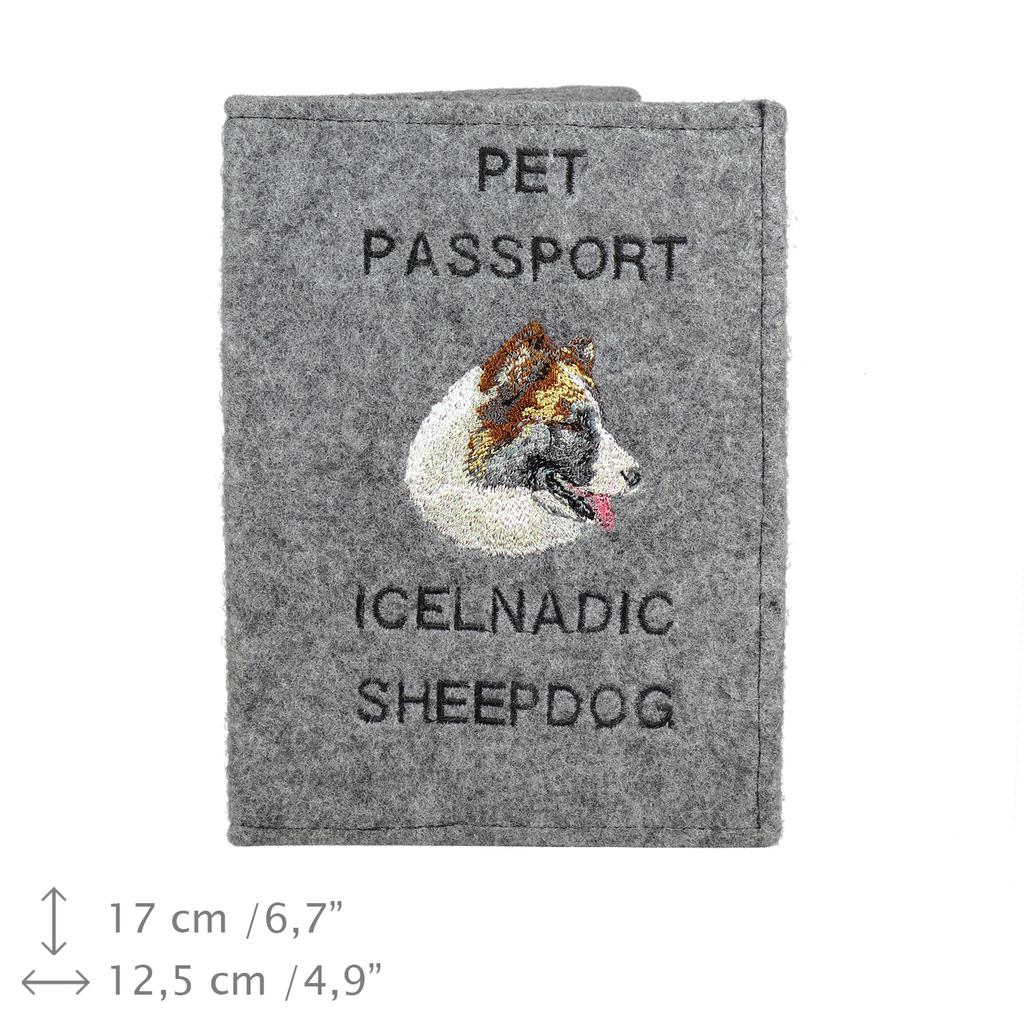 Icelandic Sheepdog, Icelandic Spitz, Iceland Dog – Dog passport case, document case | Art-Dog