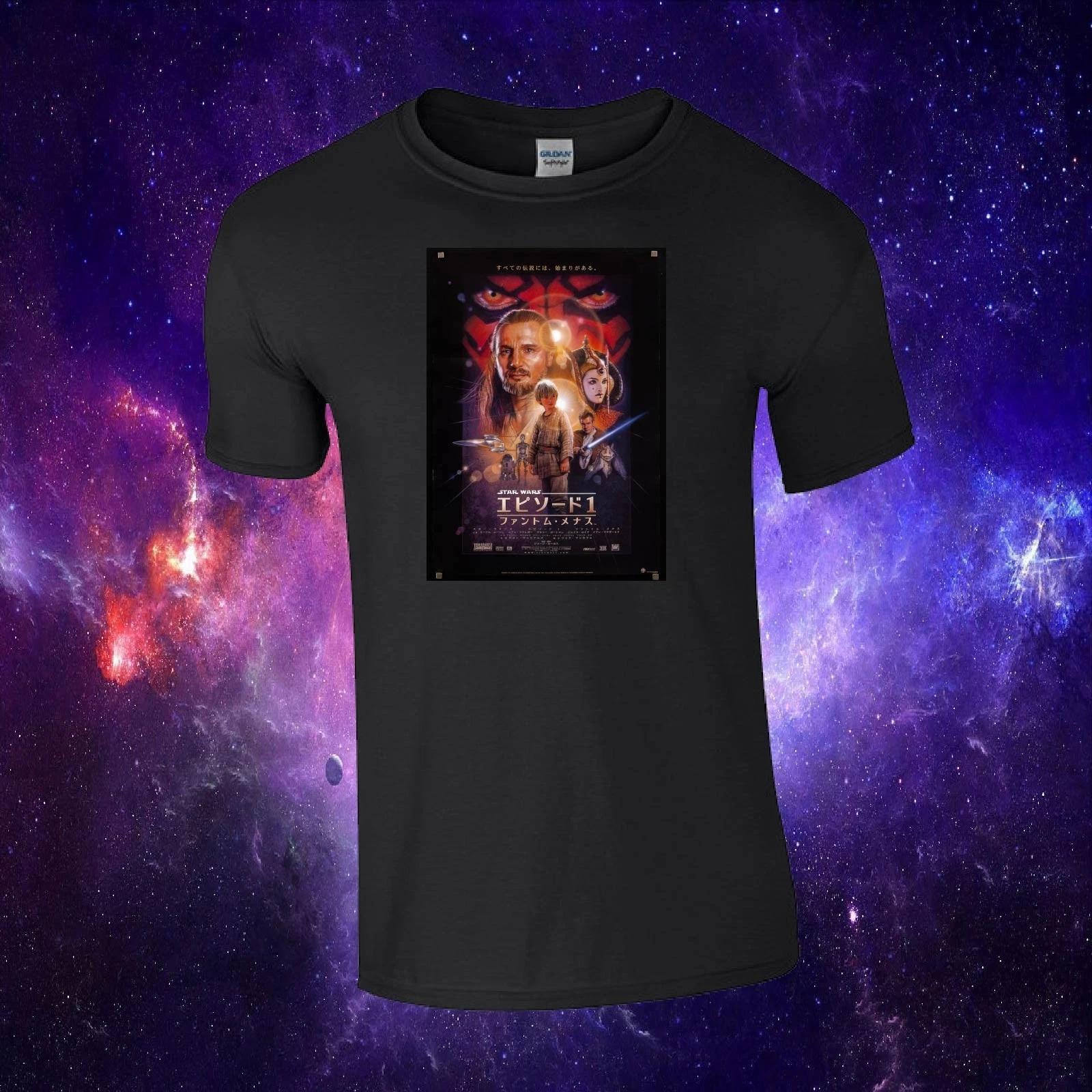 Star Wars Episode 1 Japanese Film Poster Sci Fi Inspired Gift Kids Top T-shirt 4XL