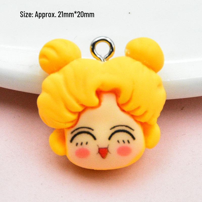 DIY Handmade Jewelry Accessories: Resin Cute Rabbit, Panda, Cactus, and Flower Pendants
