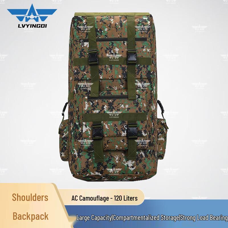 Green Camp 120L Outdoor Hiking Backpack