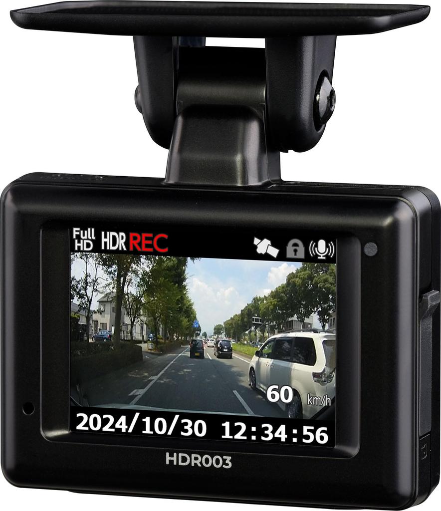 Comtec HDR003 2MP Full microSD card 16GB microSD card parking surveillance made in Dashcam, HD, GPS, maintenance-free, included, function, Japan,