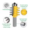 1 PC Rail & Stile דבק חיבור אצבע נתב ביט קונוס טנון חותך עבודות עץ כלים חשמליים 6 מ"מ 1/4 אינץ' 8 מ"מ 12 מ"מ 1/2 אינץ' שוק