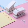 Mini Puncher Paper Capacity 8 Sheets Single Round Hole Puncher Aperture Diameter 0.24'' (6mm) for DIY Binder Paper Card