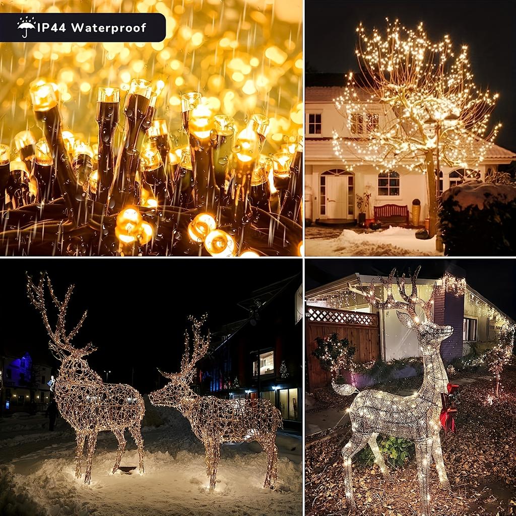 1 X 300LED 30m Christmas Lights Outdoor Indoor Waterproof String Lights 8 Lighting Modes