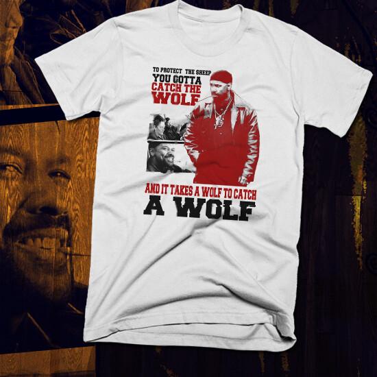 

Gangster t-shirt mobster hustle Mafia criminal kingpin mob Boss mafioso Wolf tee M